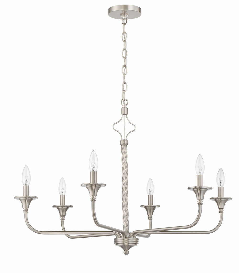 Craftmade - 57026 - Jolenne Six Light Chandelier in Mulltiple Finishes - Jolenne