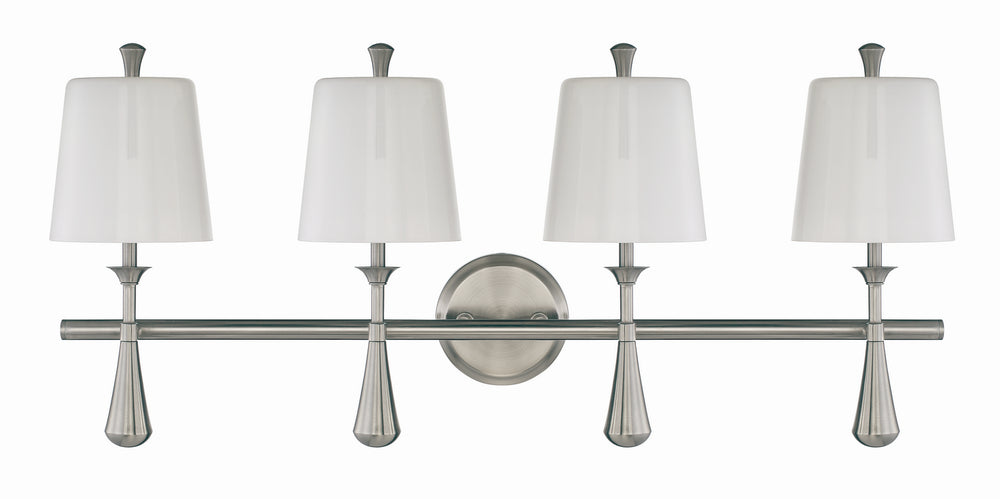 Craftmade - 57404-BNK - Palmer Four Light Vanity in Brushed Polished Nickel Finish - Palmer