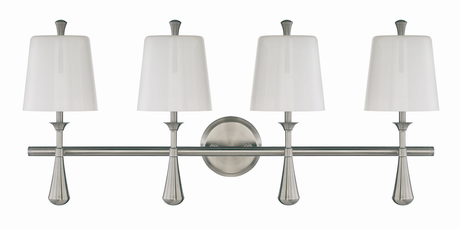 Craftmade - 57404-BNK - Palmer Four Light Vanity in Brushed Polished Nickel Finish - Palmer