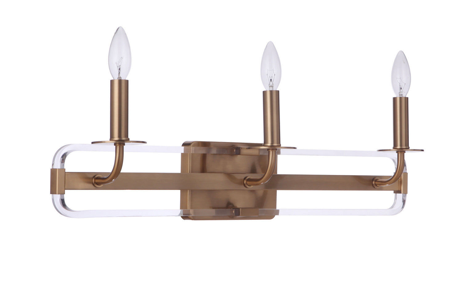 Craftmade - 57703-SB - Graclyn Three Light Vanity in Satin Brass Finish - Graclyn