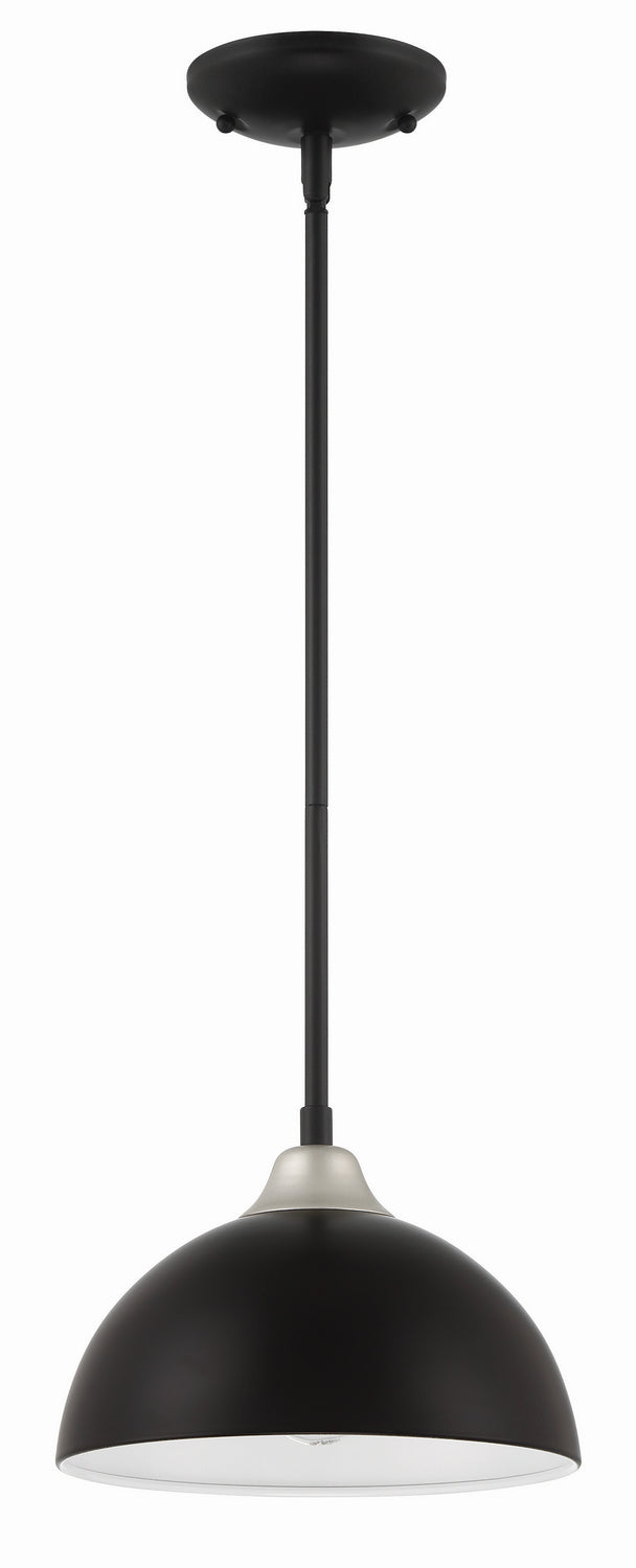 Craftmade - ZA4911-MNSA - Kahn One Light Outdoor Pendant in Midnight/Satin Aluminum Finish - Kahn