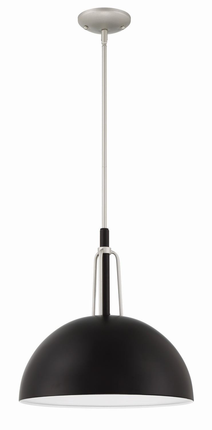 Craftmade - ZA4921-MNSA - Kahn One Light Outdoor Pendant in Midnight/Satin Aluminum Finish - Kahn