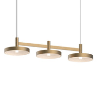 Sonneman - 1783.14-PAN - LED Linear Pendant - Systema Staccato - Brass Finish