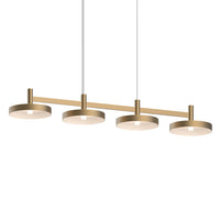 Sonneman - 1784.14-PAN - LED Linear Pendant - Systema Staccato - Brass Finish