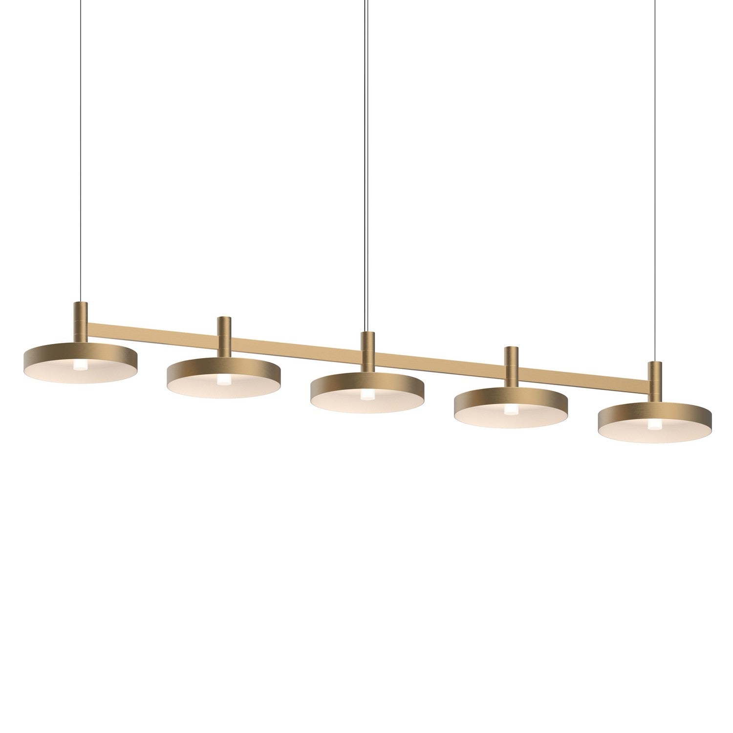 Sonneman - 1785.14-PAN - LED Linear Pendant - Systema Staccato - Brass Finish
