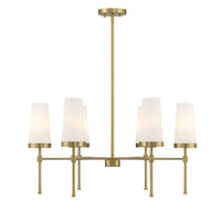 Savoy House - 1-2802-6-322 - Six Light Chandelier - Haynes - Warm Brass