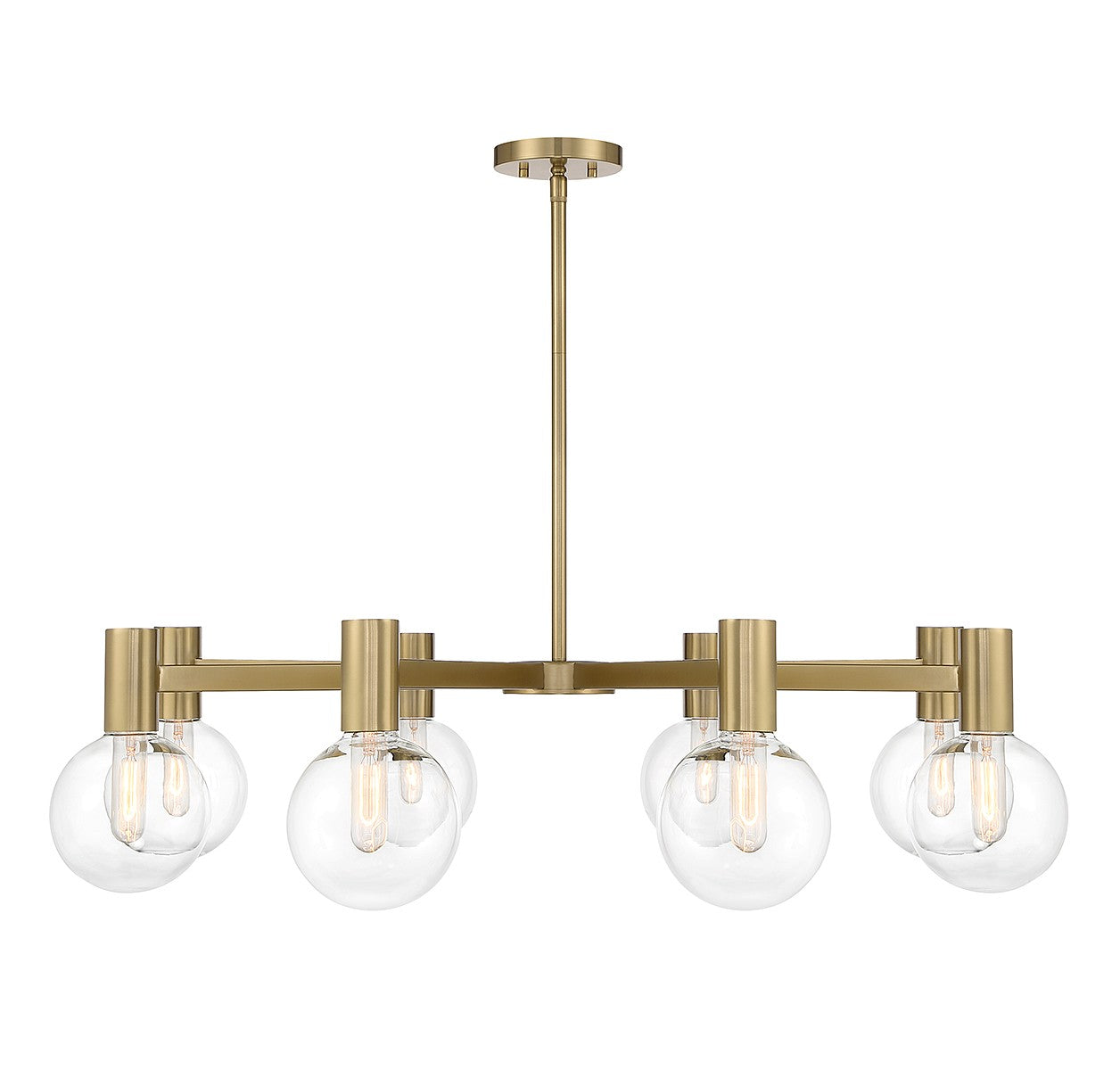 Savoy House - 1-3074-8-322 - Eight Light Chandelier - Wright - Warm Brass