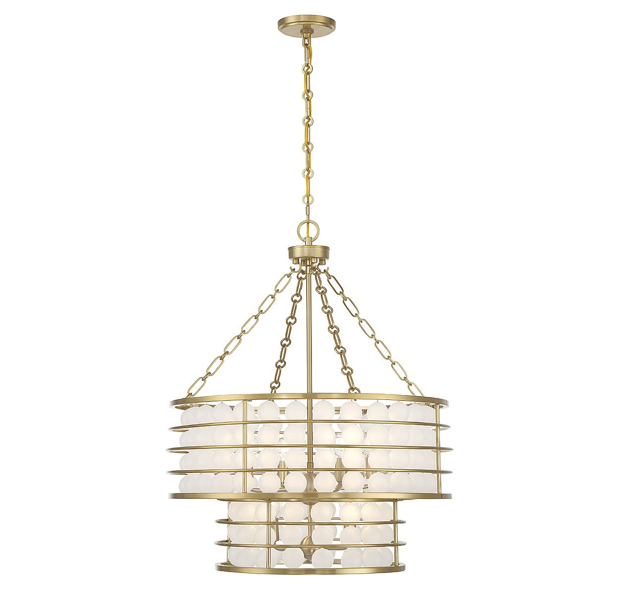 Savoy House - 1-3364-6-322 - Six Light Chandelier - Byron - Warm Brass