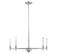 Savoy House - 1-4410-5-109 - Five Light Chandelier - Jasmine - Polished Nickel