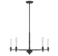 Savoy House - 1-4410-5-89 - Five Light Chandelier - Jasmine - Matte Black