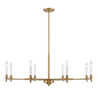 Savoy House - 1-4412-8-322 - Eight Light Chandelier - Jasmine - Warm Brass