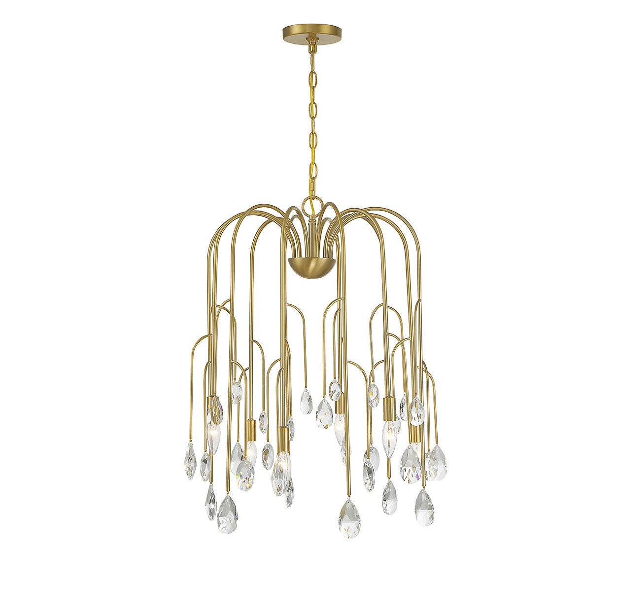 Savoy House - 1-6686-6-127 - Six Light Chandelier - Anholt - Noble Brass