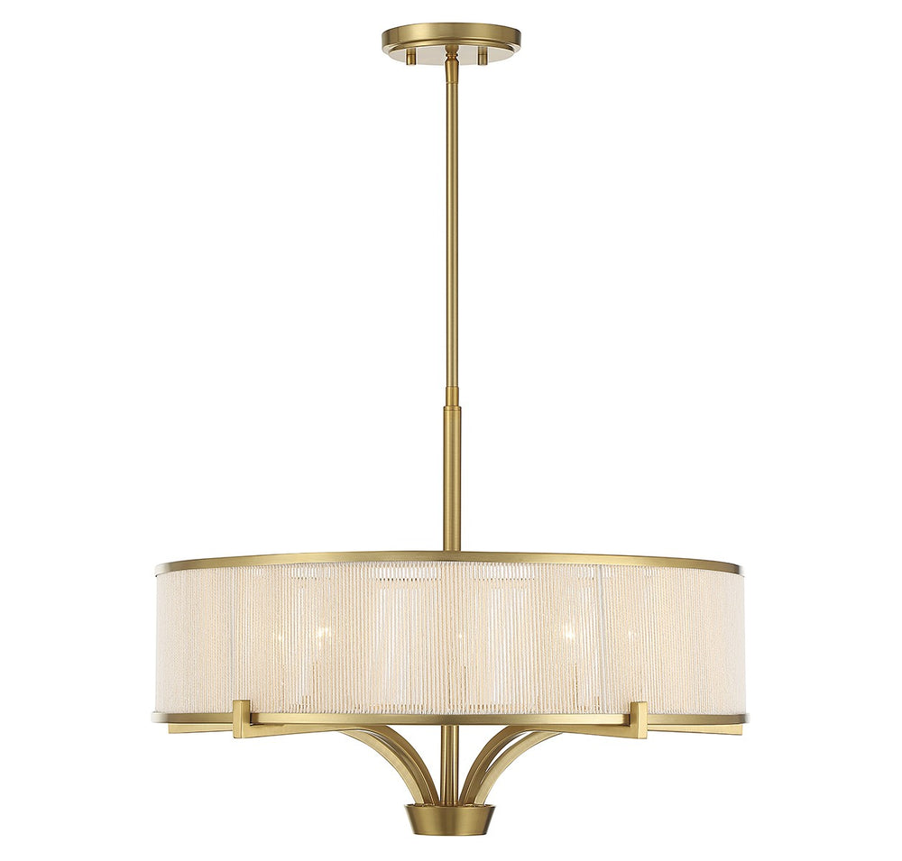 Savoy House - 1-7751-5-322 - Five Light Chandelier - Wynwood - Warm Brass