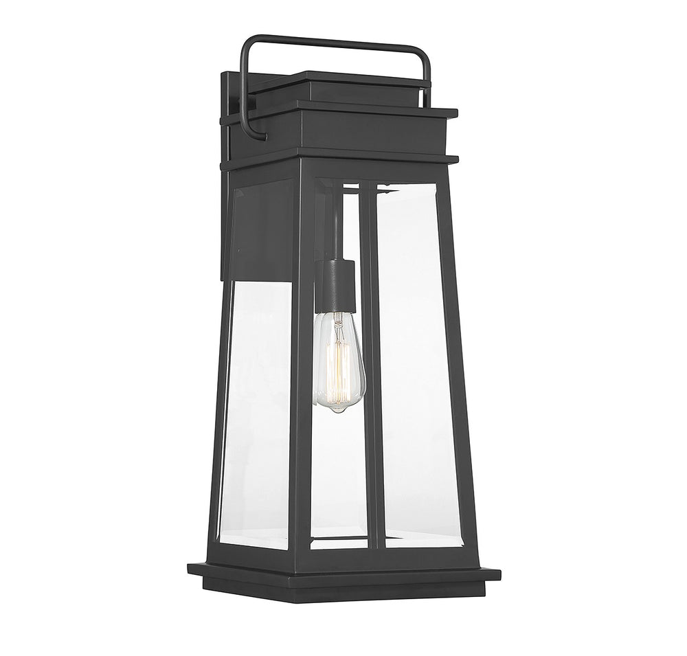 Savoy House - 5-814-BK - One Light Outdoor Wall Lantern - Boone - Matte Black