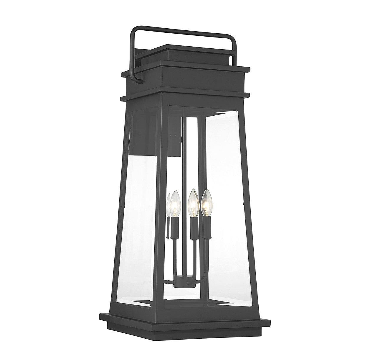 Savoy House - 5-815-BK - Four Light Outdoor Wall Lantern - Boone - Matte Black