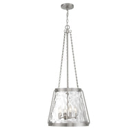 Savoy House - 7-1804-4-SN - Four Light Pendant - Crawford - Satin Nickel