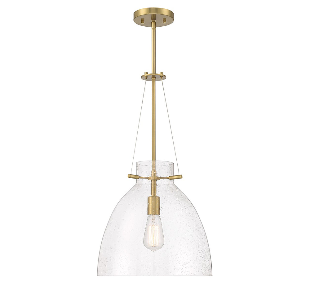 Savoy House - 7-7006-1-322 - One Light Pendant - Foster - Warm Brass