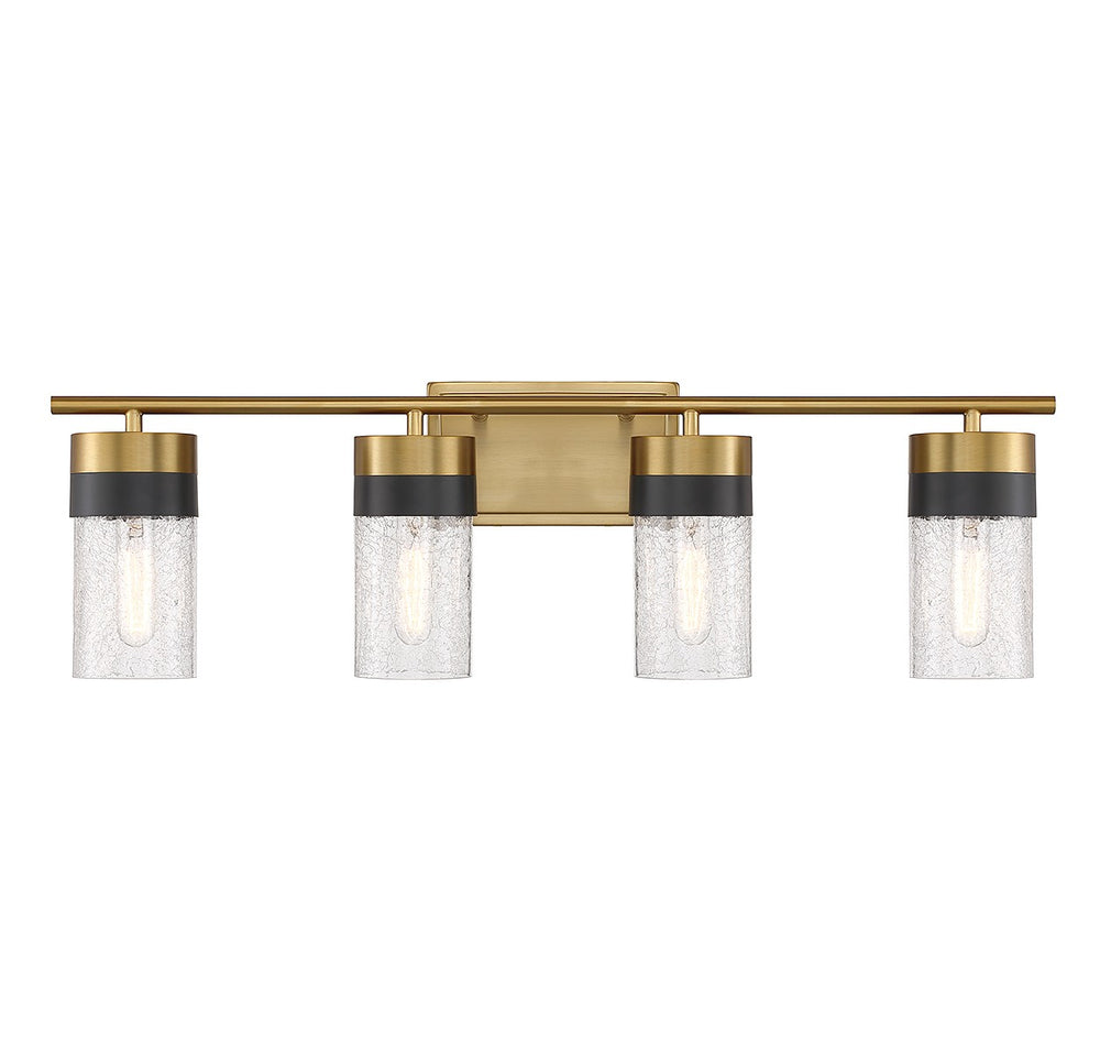 Savoy House - 8-3600-4-322 - Four Light Bathroom Vanity - Brickell - Warm Brass