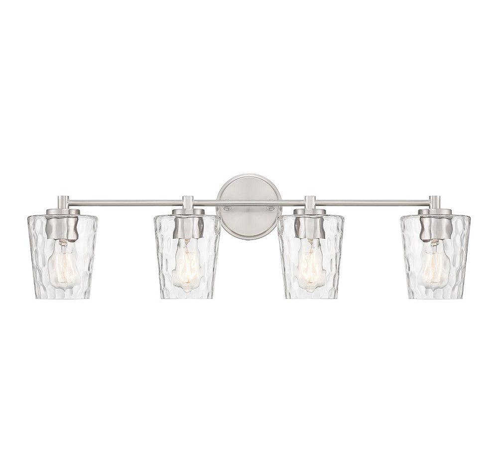 Savoy House - 8-5606-4-SN - Four Light Bathroom Vanity - Ballas - Satin Nickel