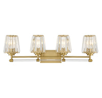 Savoy House - 8-6001-4-322 - Four Light Bathroom Vanity - Garnet - Warm Brass