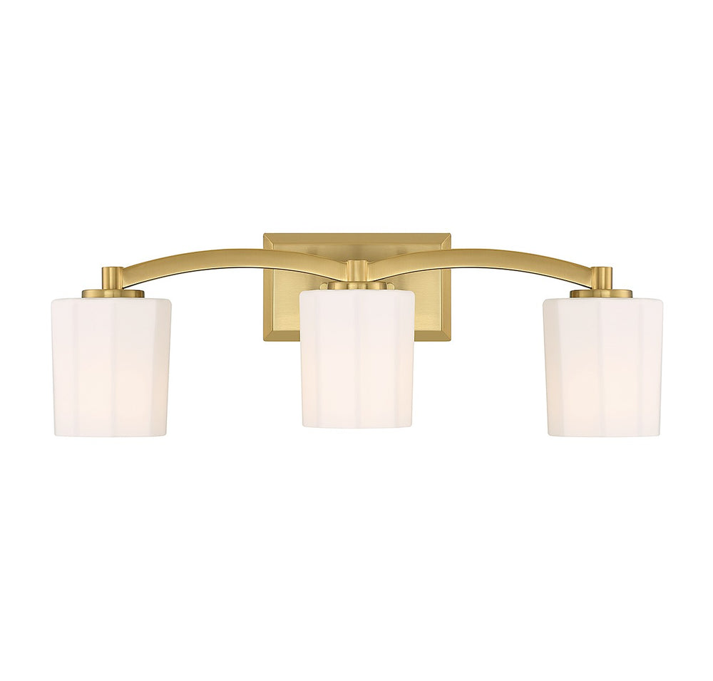 Savoy House - 8-7710-3-322 - Three Light Bathroom Vanity - Whitney - Warm Brass