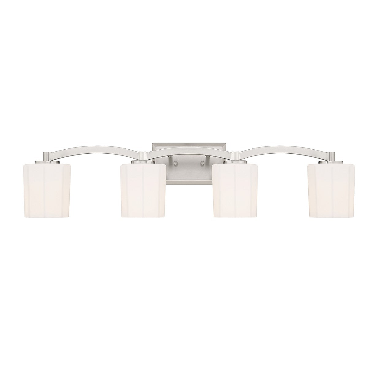 Savoy House - 8-7710-4-SN - Four Light Bathroom Vanity - Whitney - Satin Nickel