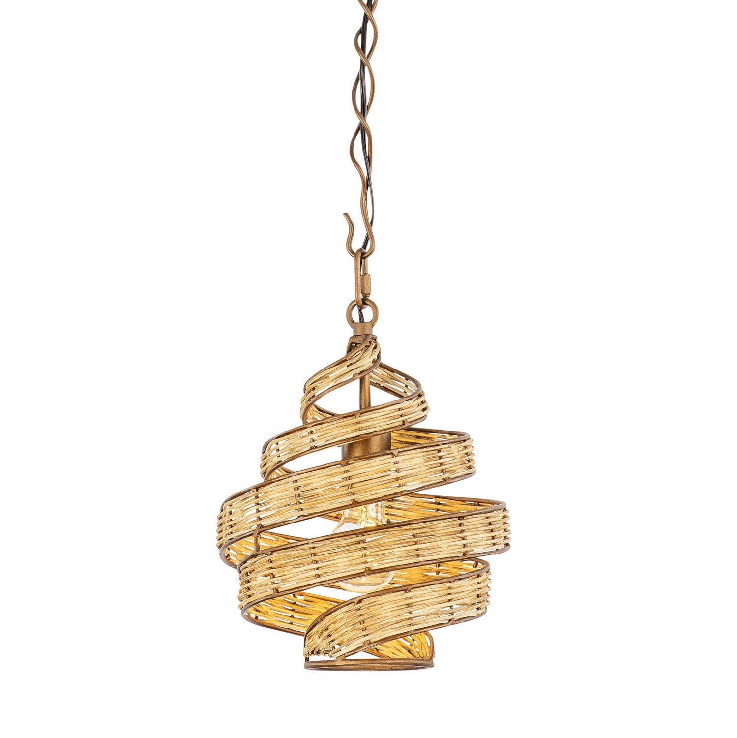 Varaluz - 240P01BTR - One Light Pendant - Flow - Baguette/Natural Rattan