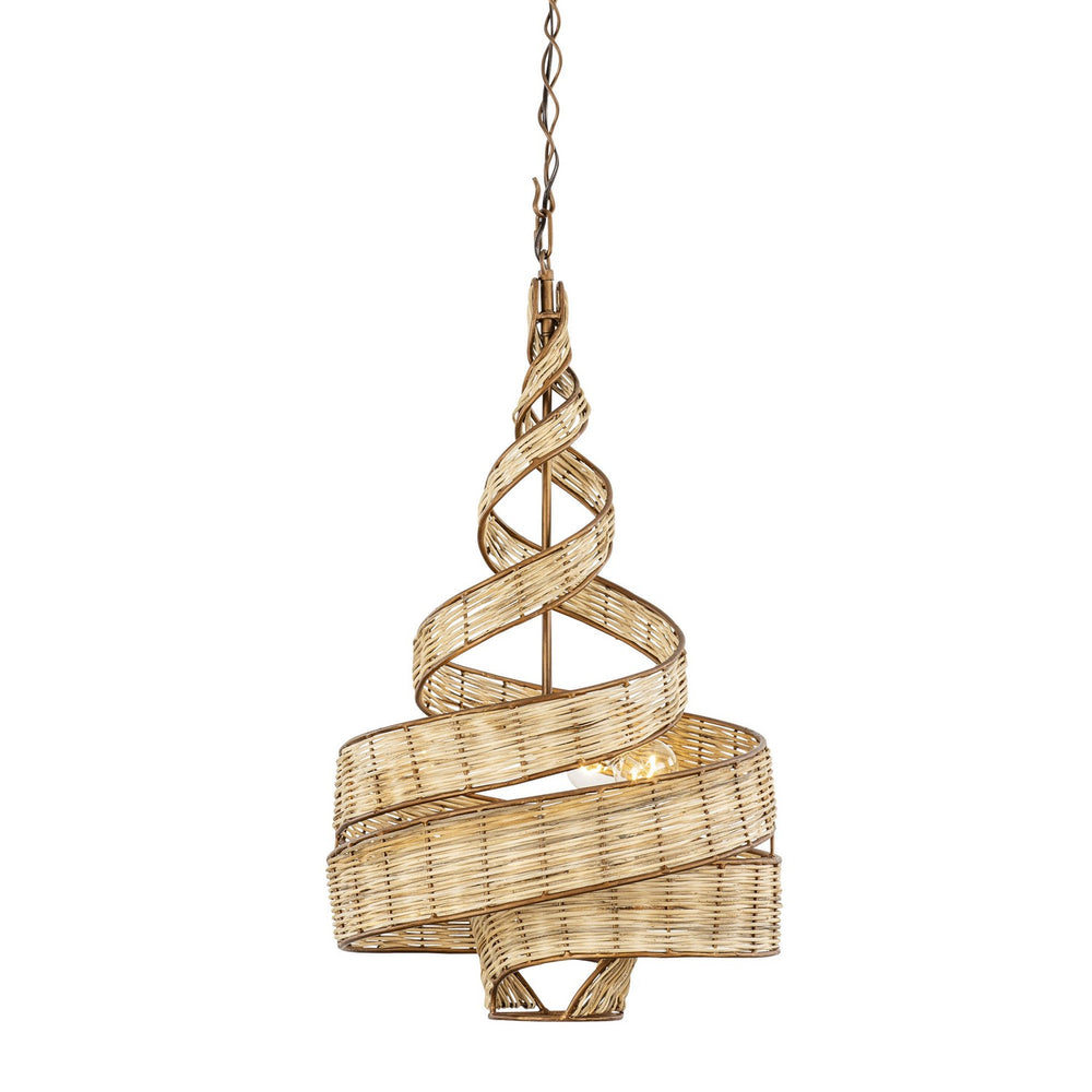 Varaluz - 240P03BTR - Three Light Pendant - Flow - Baguette/Natural Rattan