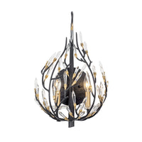 Varaluz - 271K02MBFG - Two Light Wall Sconce - Bask - Matte Black/French Gold