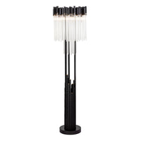 Varaluz - 309L06MBFG - Six Light Floor Lamp - Matrix - Matte Black/French Gold