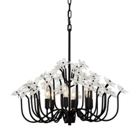 Varaluz - 378C06MB - Six Light Chandelier - Wildflower - Matte Black