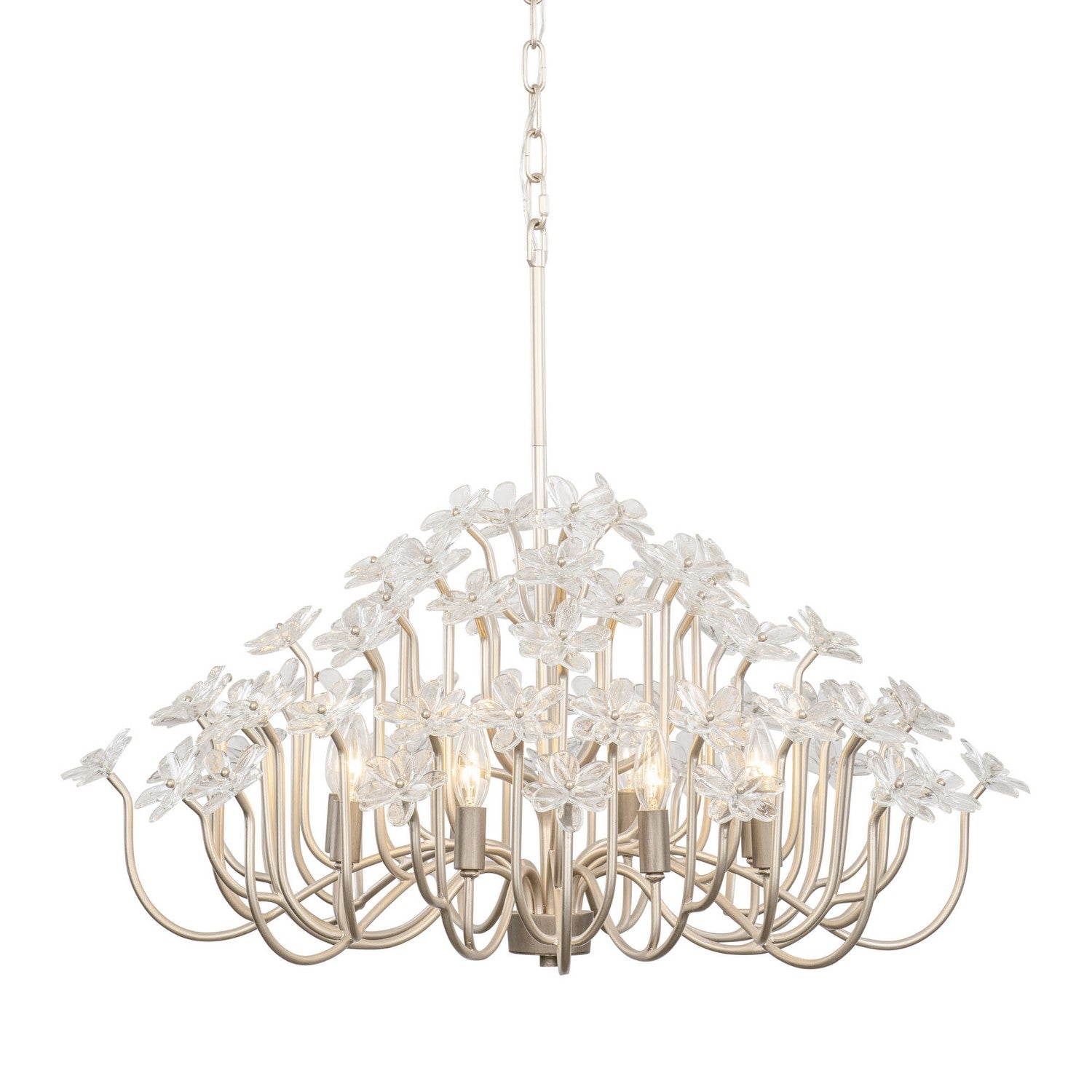 Varaluz - 378C08GDAR - Eight Light Chandelier - Wildflower - Gold Dust/Artifact