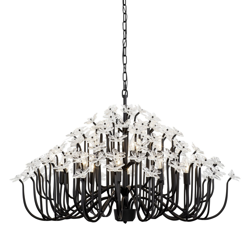 Varaluz - 378C15MB - 15 Light Chandelier - Wildflower - Matte Black