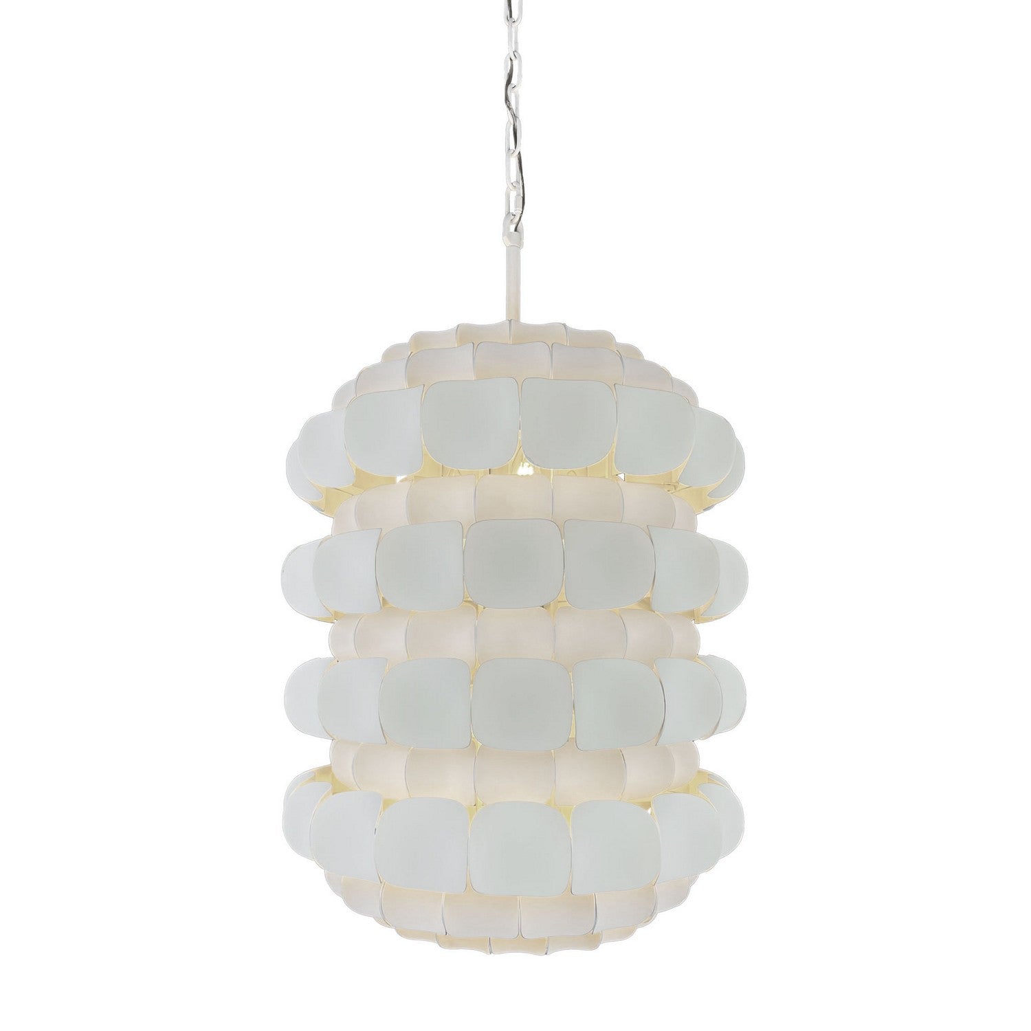 Varaluz - 382F06MW - Six Light Foyer Pendant - Swoon - Matte White