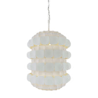 Varaluz - 382F06MW - Six Light Foyer Pendant - Swoon - Matte White