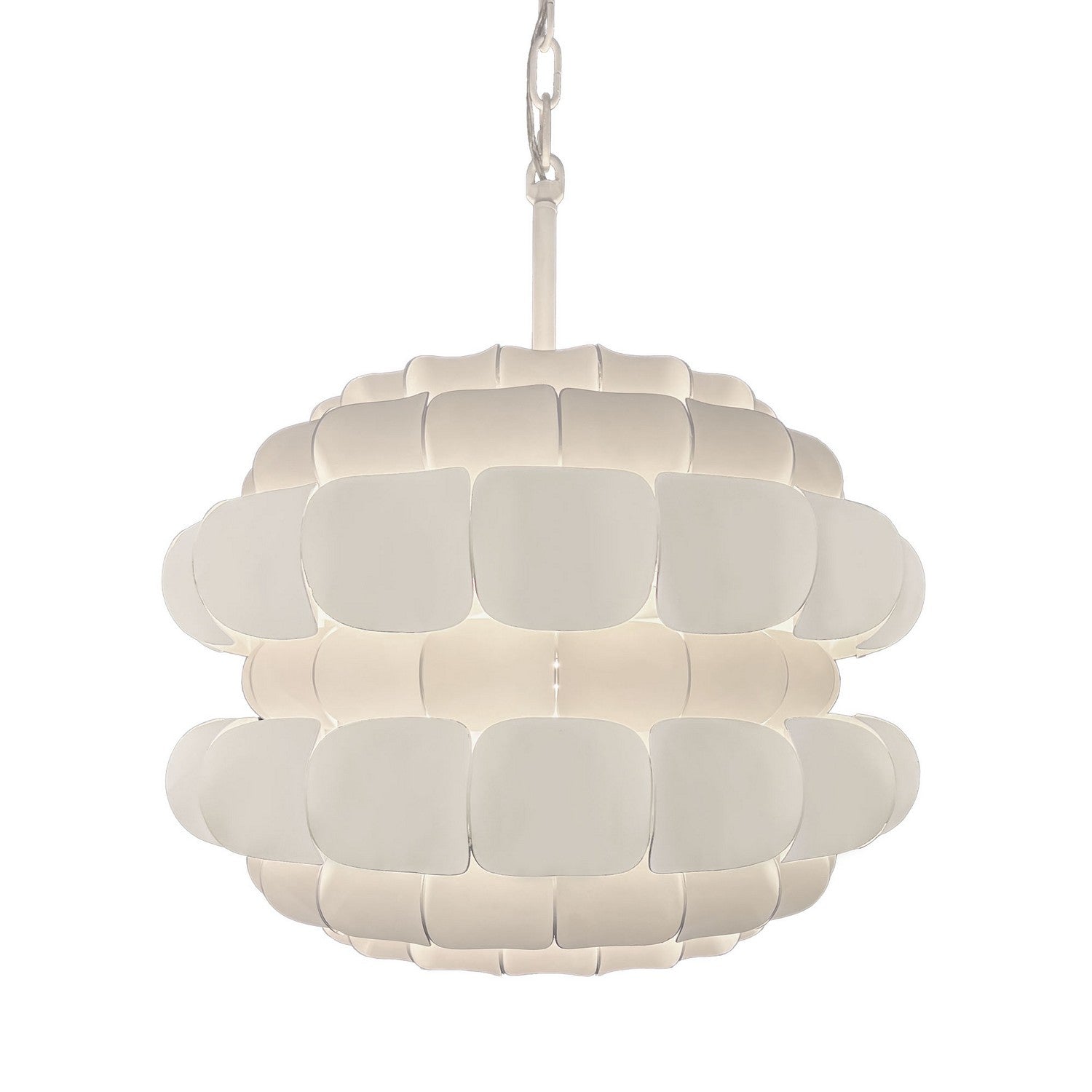 Varaluz - 382P03MW - Three Light Pendant - Swoon - Matte White