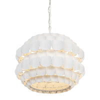 Varaluz - 382P06MW - Six Light Pendant - Swoon - Matte White