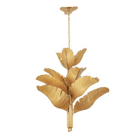 Varaluz - 901C12GO - 12 Light Chandelier - Banana Leaf - Gold