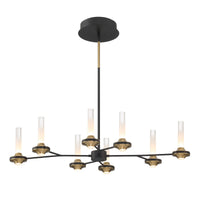 Eurofase - 45714-016 - LED Chandelier - Torcia - Black and Brass