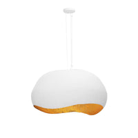 Eurofase - 46438-027 - Four Light Pendant - Baleia - White and Gold Foil