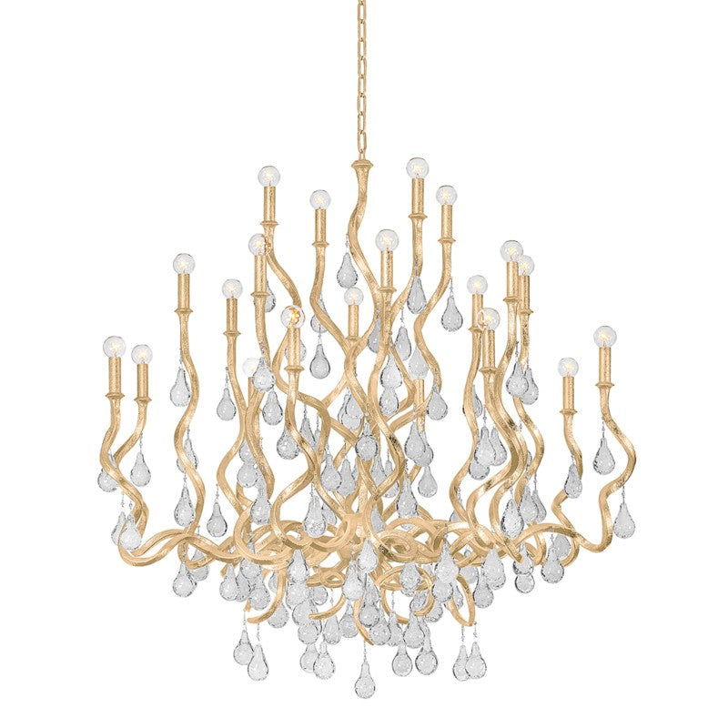 Corbett Lighting - 414-48-GL - 20 Light Chandelier - Aveline - Gold Leaf