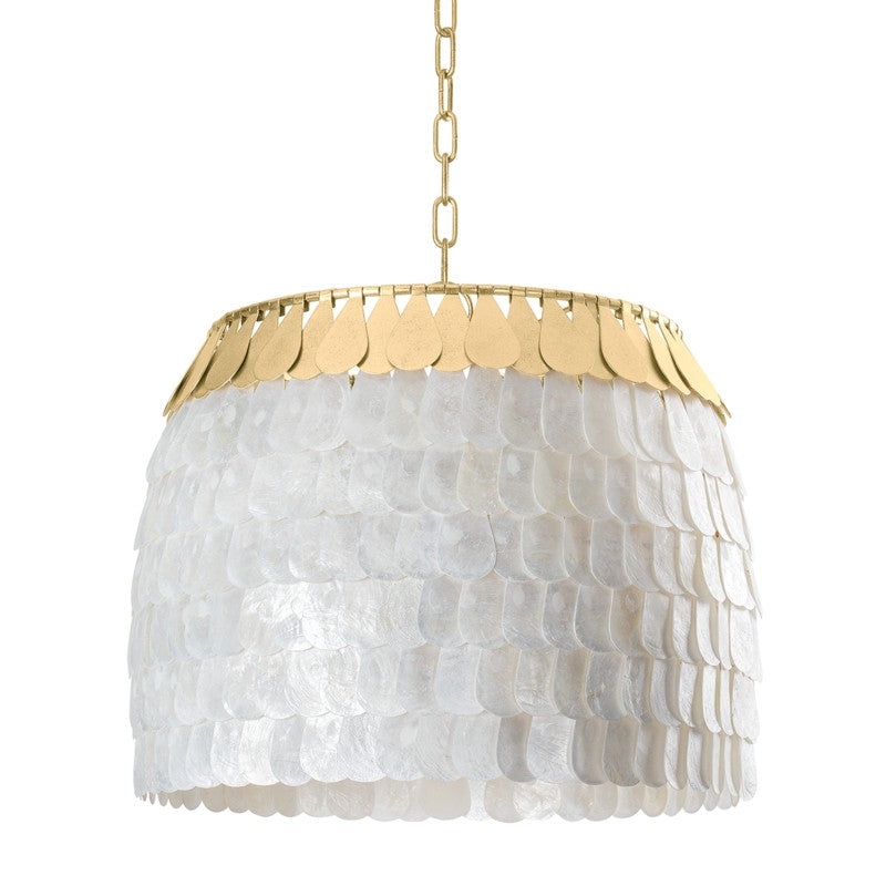 Corbett Lighting - 434-18-VGL - Four Light Chandelier - Coralie - Vintage Gold Leaf