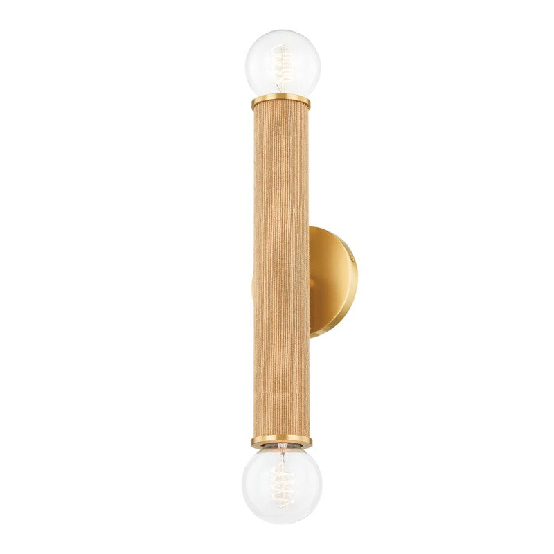 Mitzi - H650102-AGB - Two Light Wall Sconce - Amabella - Aged Brass