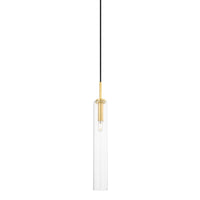 Mitzi - H701701S-AGB - One Light Pendant - Nyah - Aged Brass