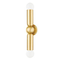 Mitzi - H720102-AGB - Two Light Wall Sconce - Lolly - Aged Brass