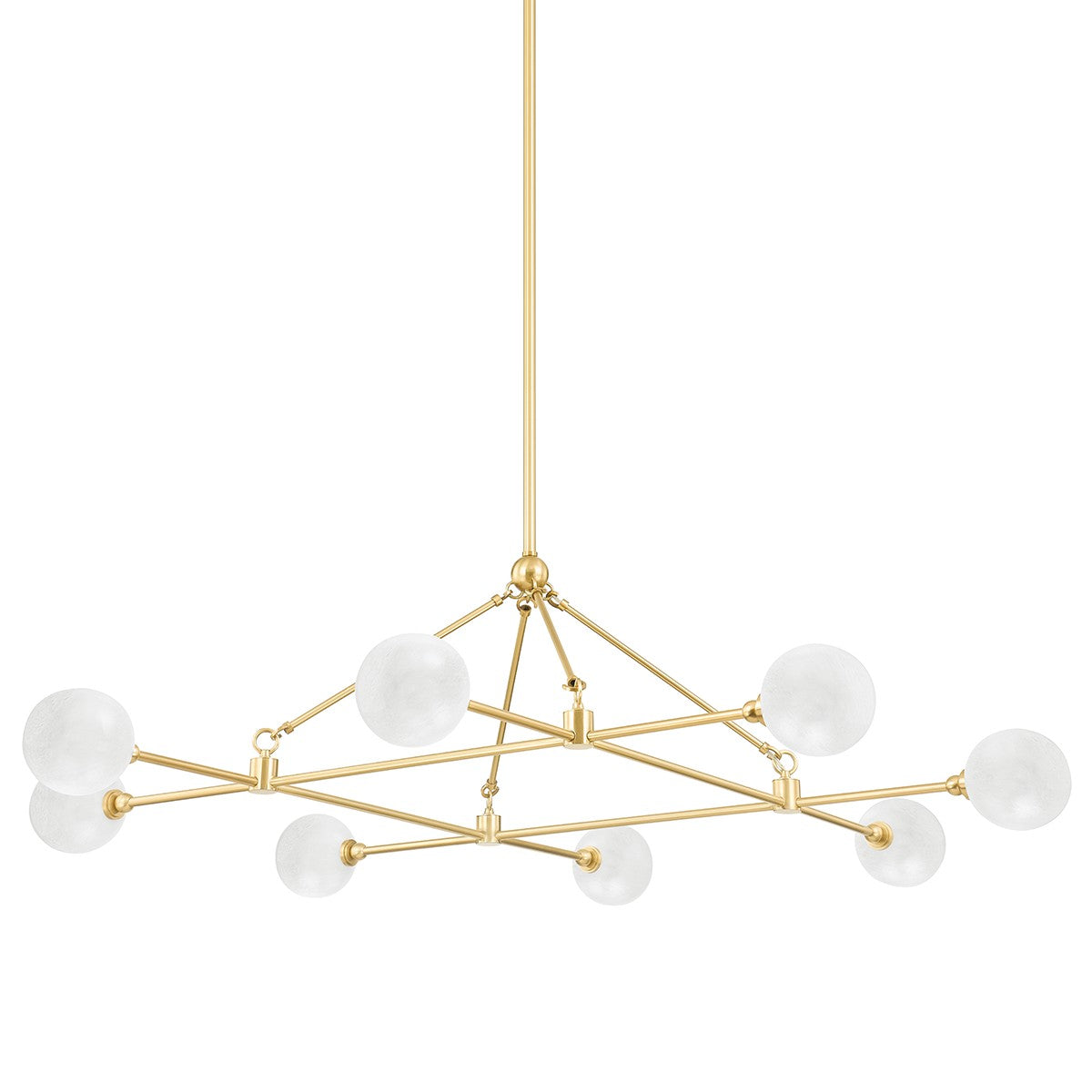 Hudson Valley - 4846-AGB - LED Chandelier - Andrews - Aged Brass