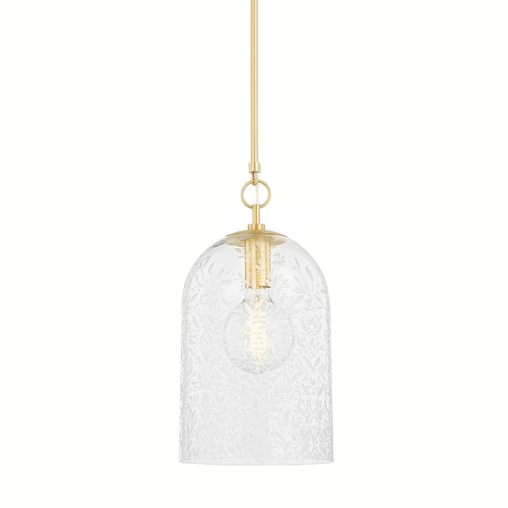 Hudson Valley - 7510-AGB - One Light Pendant - Belleville - Aged Brass