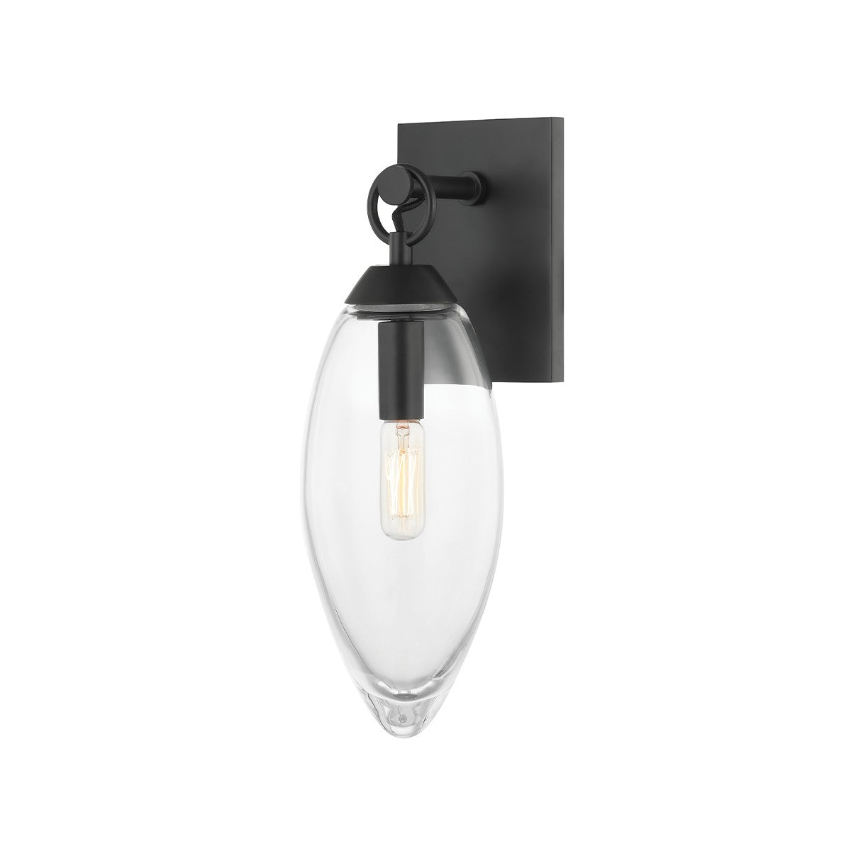 Hudson Valley - 7900-BBR - One Light Wall Sconce - Nantucket - Black Brass