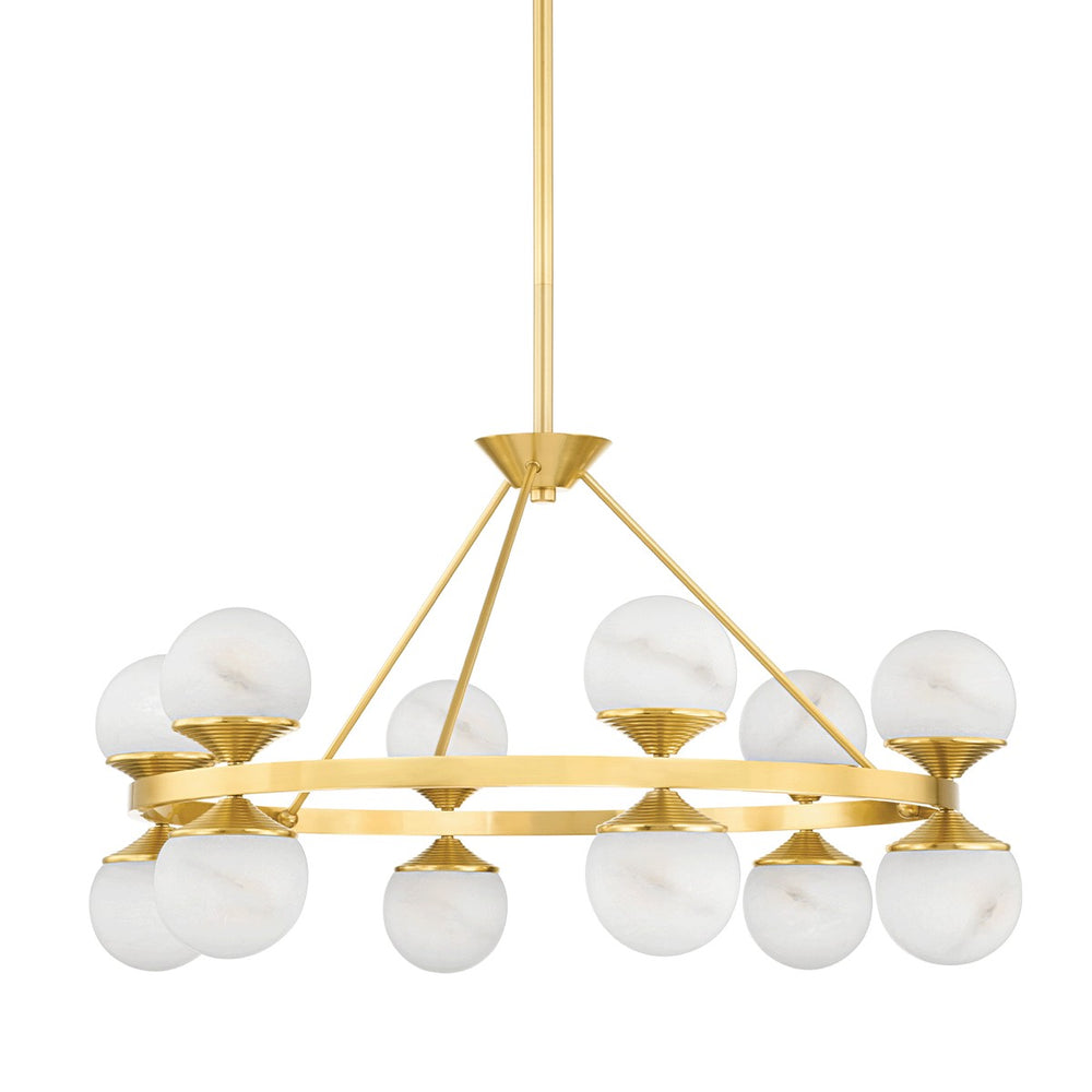 Hudson Valley - 8236-AGB - LED Chandelier - Grafton - Aged Brass