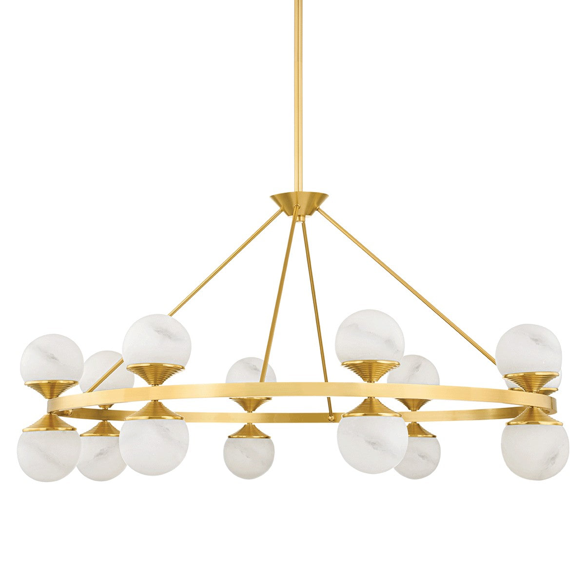 Hudson Valley - 8241-AGB - LED Chandelier - Grafton - Aged Brass